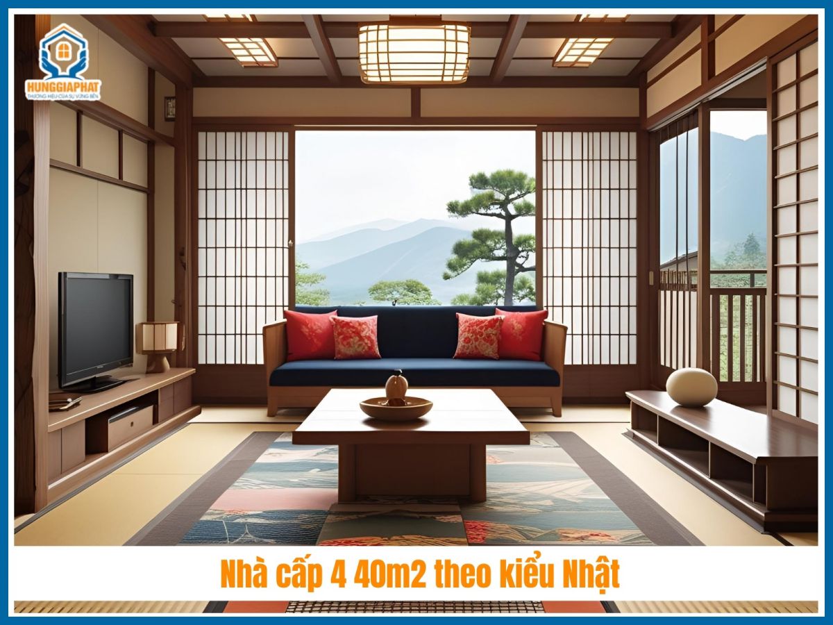 Nhà cấp 4 40m2 cải tạo theo kiểu Nhật