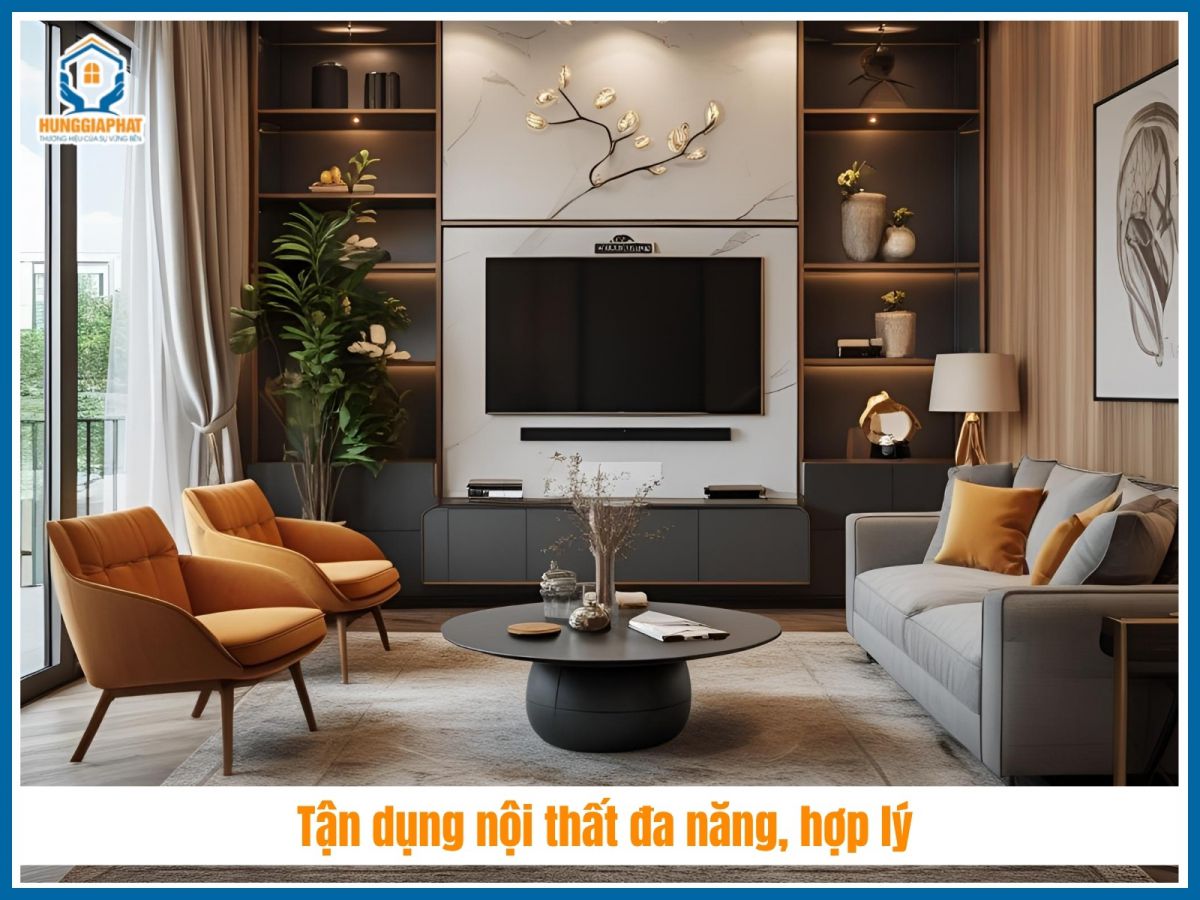 Tận dụng nội thất đa năng, hợp lý