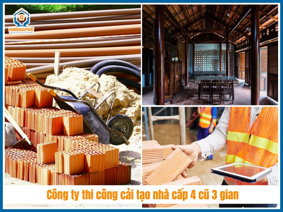 Cong ty thi cong cai tao nha cap 4 cu 3 gian uy tin chuyen nghiep