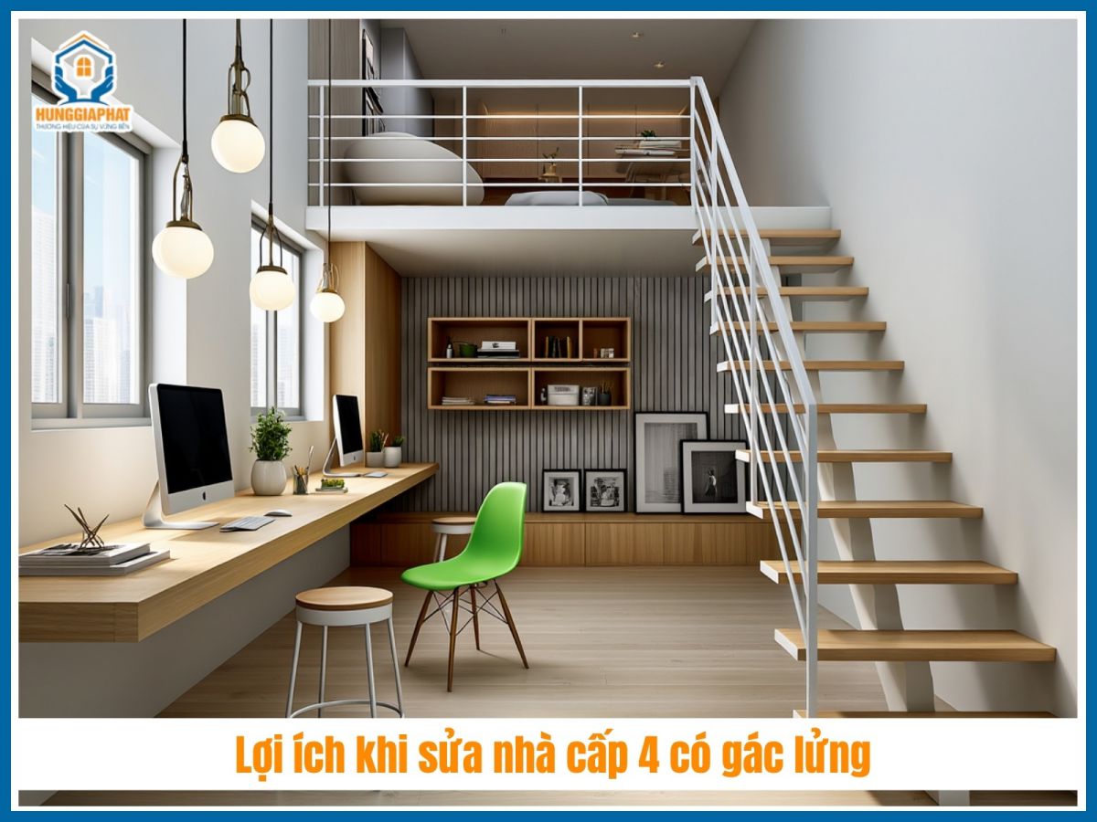 Loi ich khi sua nha cap 4 co gac lung