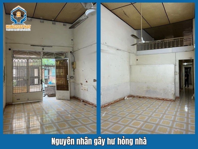 Cac nguyen nhan gay hu hong va lam nha o xuong cap