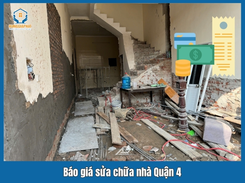 Bao gia sua chua nha Quan 4 tai Kien Truc Hung Gia Phat