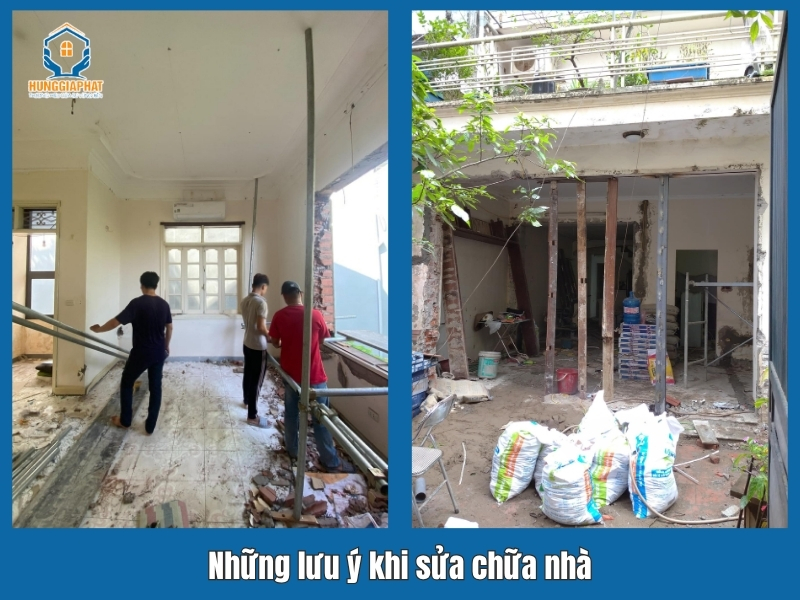 Nhung luu y khi sua chua nha kinh nghiem sua nha