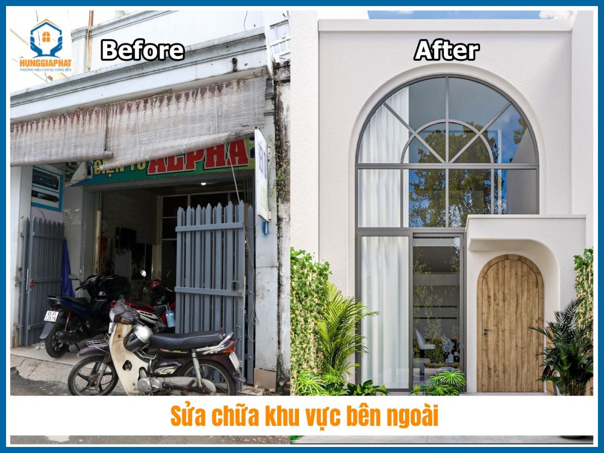 Sua chua khu vuc ben ngoai