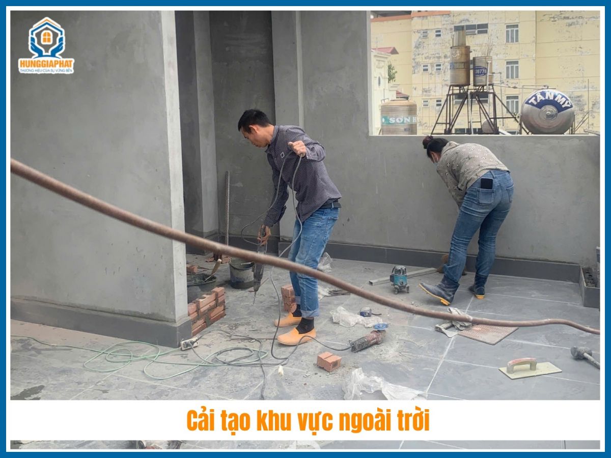 Cải tạo khu vực ngoài trời