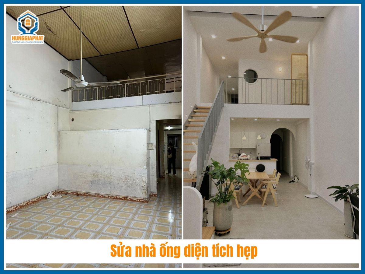 Sửa nhà ống diện tích hẹp