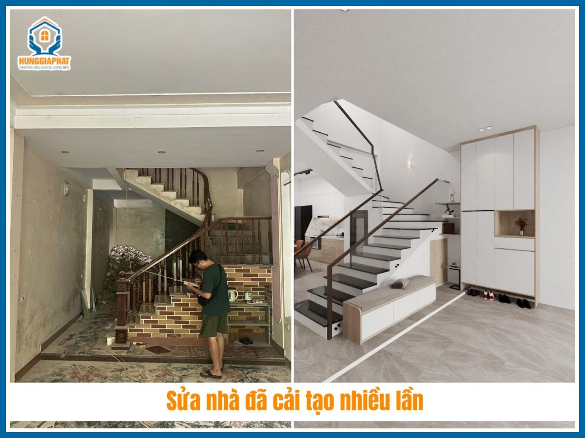 Sửa nhà đã cải tạo nhiều lần