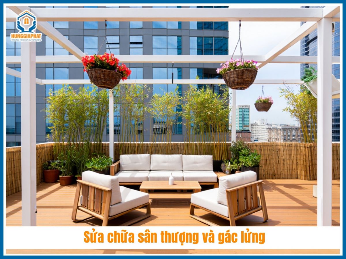 Sửa chữa sân thượng và gác lửng
