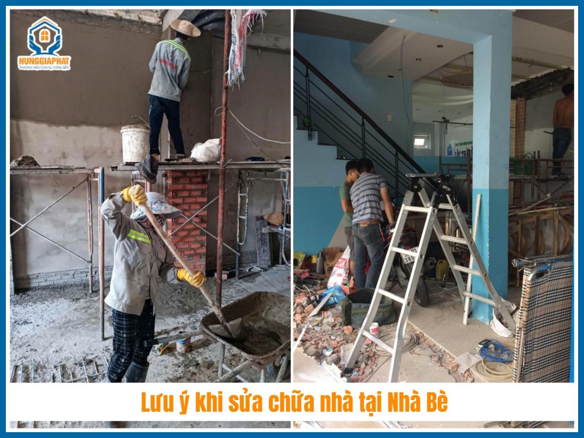 Luu y khi tien hanh sua chua nha tai Nha Be