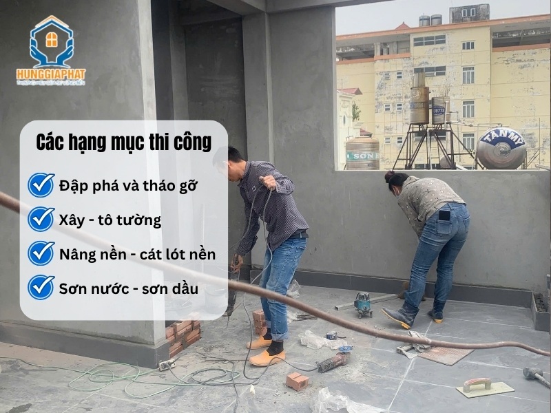 Cac hang muc thi cong sua chua nha tai Quan 7
