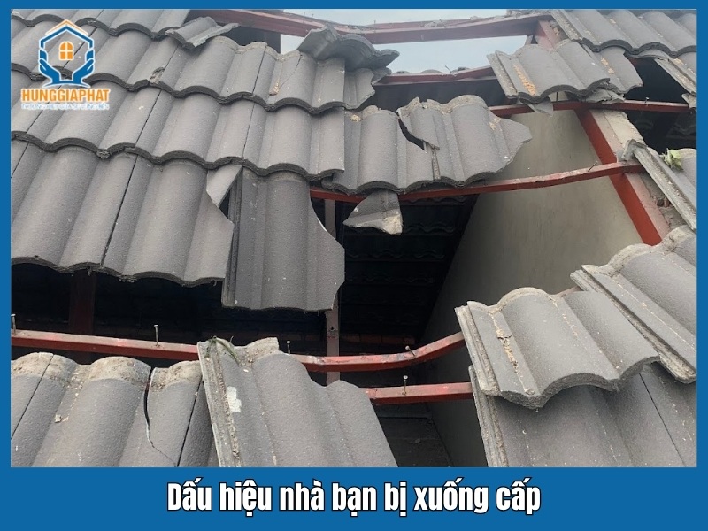 Dau hieu nha ban bi xuong cap