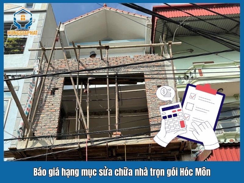 Bao gia hang muc thi cong sua chua nha tron goi tai Hoc Mon 2025