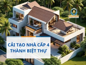 Cải tạo nhà cấp 4 thành biệt thự
