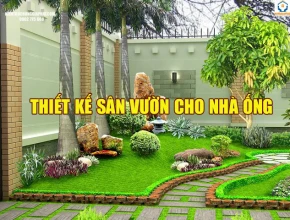 Thiết kế sân vườn cho nhà ống