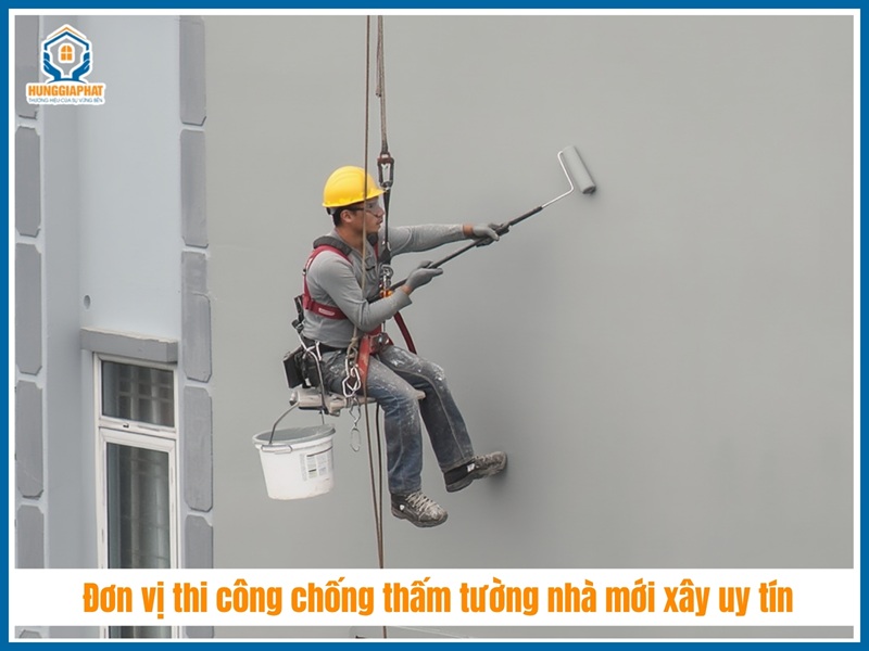 Đơn vị thi công chống thấm tường nhà mới xây uy tín chất lượng tại TPHCM