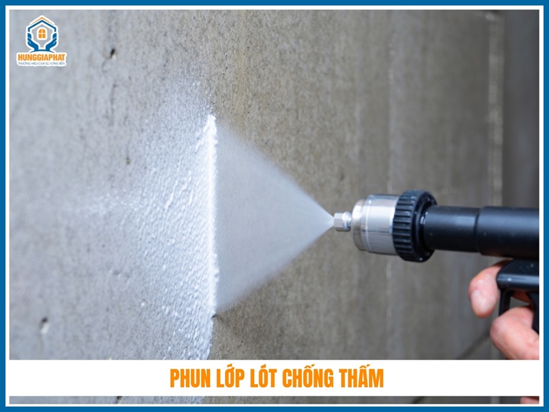 Phun lớp lót chống thấm