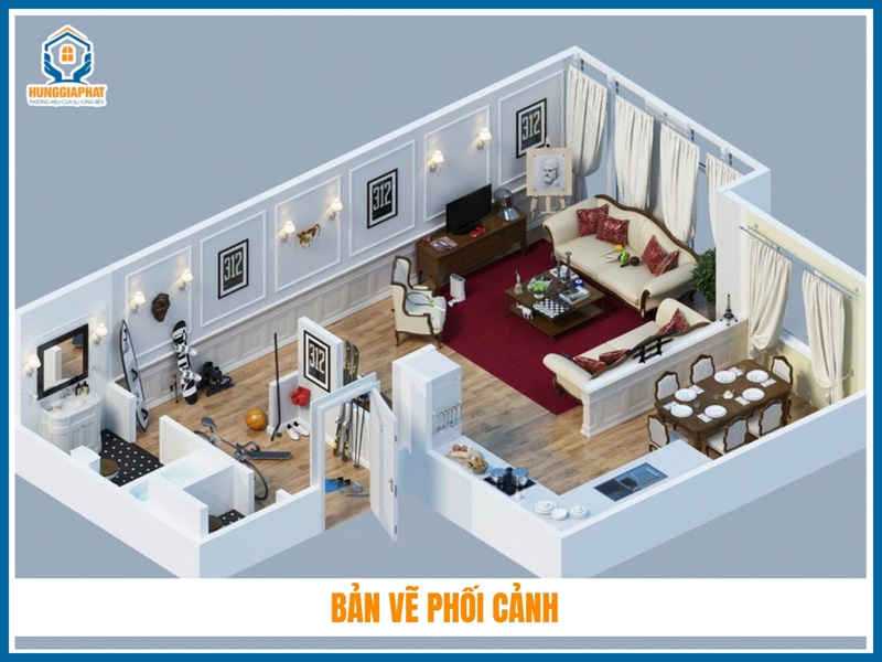 Bản vẽ phối cảnh