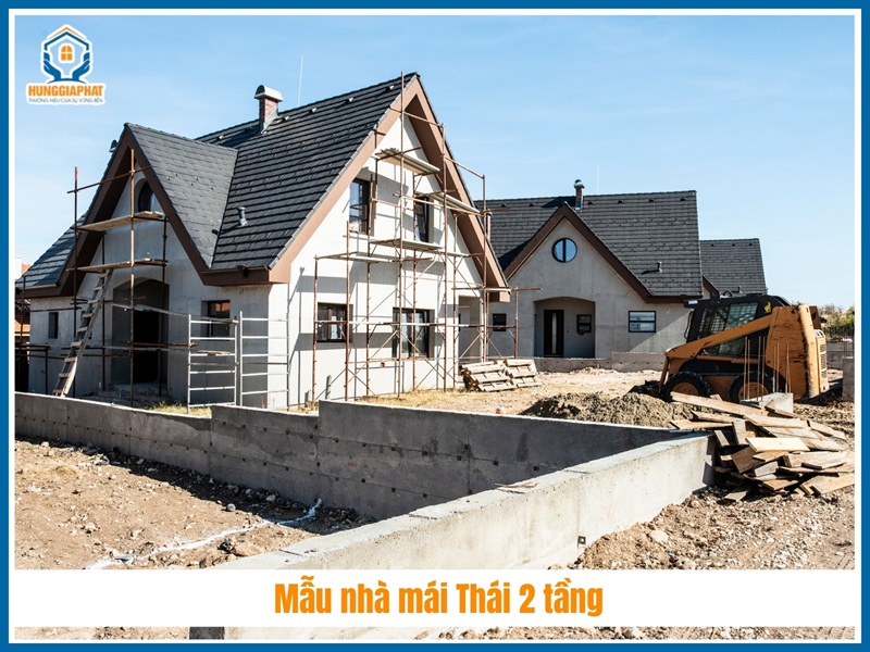 Mẫu nhà mái Thái 2 tầng