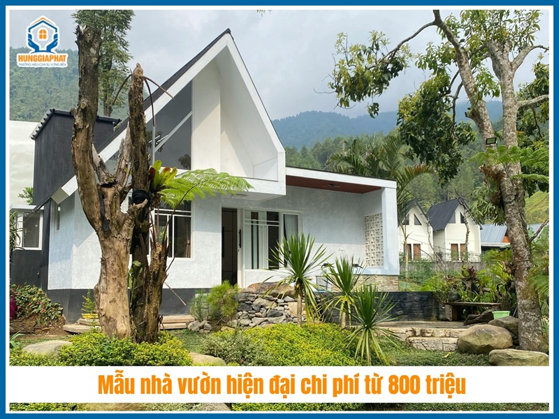 Mẫu nhà vườn hiện đại chi phí từ 800 triệu