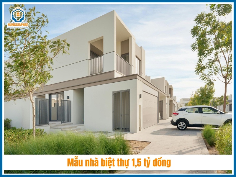 Mẫu nhà biệt thự 1,5 tỷ đồng