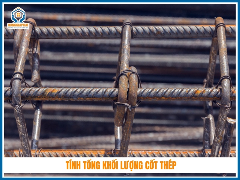 Tính tổng khối lượng cốt thép