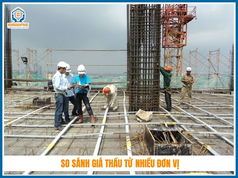 So sánh giá thầu từ nhiều đơn vị