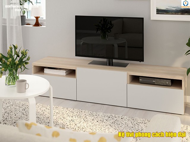 Kệ tivi thep phong cách hiện đại