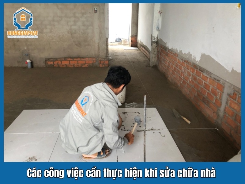 Cac cong viec khi thuc hien dich vu sua chua nha o 